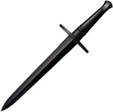 Cold Steel MAA Hand and a Half Carbon Steel Fixed Blade Black Dagger 88HNHDM