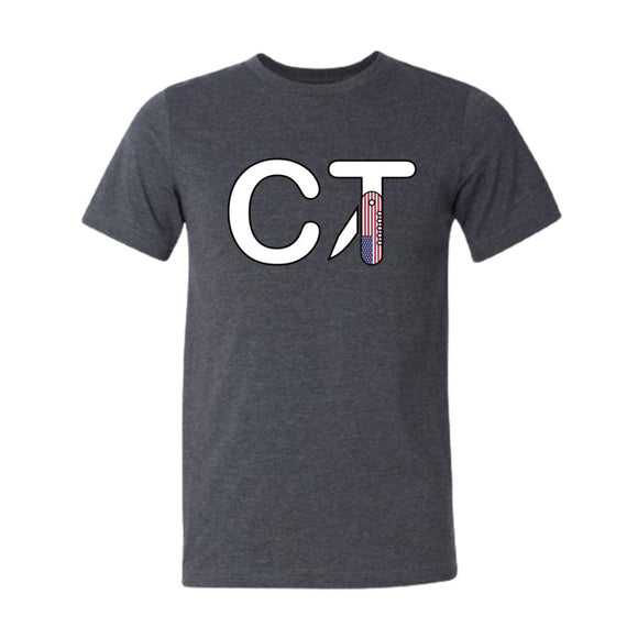 Coeburn Tool CT American Flag LG Logo Dark Gray Short Sleeve T-Shirt XL