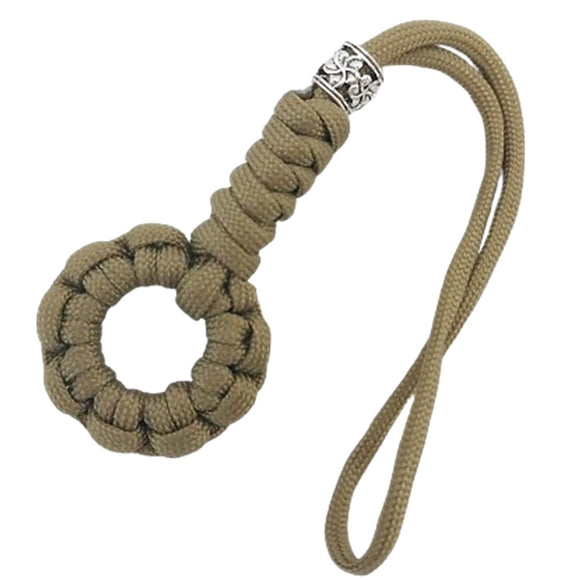 Coeburn Tool Tan Rope Ring Paracord Lanyard w/ Bead CT3003