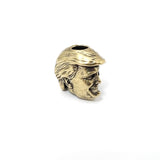 Coeburn Tool Brass Trump Head & Skull Lanyard Knife Bead Accessory T3004