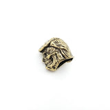 Coeburn Tool Brass Trump Head & Skull Lanyard Knife Bead Accessory T3004