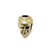 Coeburn Tool Brass Trump Head & Skull Lanyard Knife Bead Accessory T3004