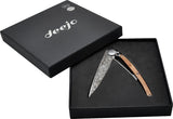 Deejo Art Noveau Tattoo 37g Juniper handle Folding Knife 027