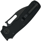 Demko Shark Cub Shark-Lock Stealth Black Aluminum Folding 20CV Pocket Knife 19229