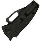 Demko Nano Shark Shark-Lock Stealth Black Aluminum Folding 20CV Clip Pt Knife 19240