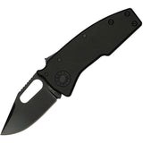 Demko Nano Shark Shark-Lock Stealth Black Aluminum Folding 20CV Clip Pt Knife 19240