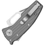 Demko Nano Shark Shark-Lock Gray Milled Titanium Folding 20CV Clip Pt Knife 19244