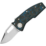 Demko Nano Shark Shark-Lock Arctic Storm Carbon Fiber Folding 20CV Clip Pt Knife 19246