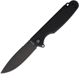 Daggerr Knives Dopey Linerlock Blackout FRN Folding 8Cr13MoV Pocket Knife DPMBKBW