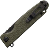 Daggerr Knives Dopey Linerlock OD Green FRN Folding Black 8Cr13MoV Pocket Knife DPMOLBW