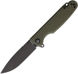 Daggerr Knives Dopey Linerlock OD Green FRN Folding Black 8Cr13MoV Pocket Knife DPMOLBW