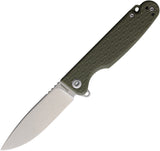 Daggerr Knives Dopey Linerlock OD Green FRN Folding 8Cr13MoV Pocket Knife DPMOLSW