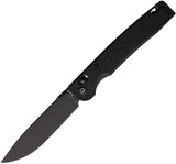 Daggerr Knives Dropet Crossbar Lock Blackout FRN Folding 8Cr14MoV Pocket Knife DPTXBKBW