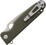 Daggerr Knives Florin Linerlock OD Green FRN Folding 8Cr14MoV Pocket Knife FLMNOLSW