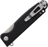 Daggerr Knives Leprechaun Linerlock Black FRN Folding 8Cr14MoV Pocket Knife LPMBKSW