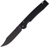 Daggerr Knives Pike Crossbar Lock Blackout FRN Folding 8Cr14MoV Pocket Knife PKXBKBW