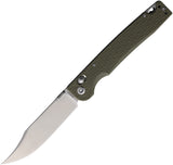 Daggerr Knives Pike Crossbar Lock OD Green FRN Folding 8Cr14MoV Pocket Knife PKXOLSW