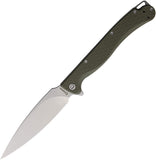 Daggerr Knives Pero Linerlock OD Green FRN Folding 8Cr14MoV Pocket Knife PRFOLSW