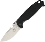 DPx Gear HEST/F Milspec Niolox Folding Pocket Knife Black G10 Handle DPXHSF030