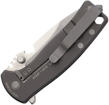 DPx Gear HEST Urban Framelock Gray Titanium Folding Bohler M390 Pocket Knife HSF050