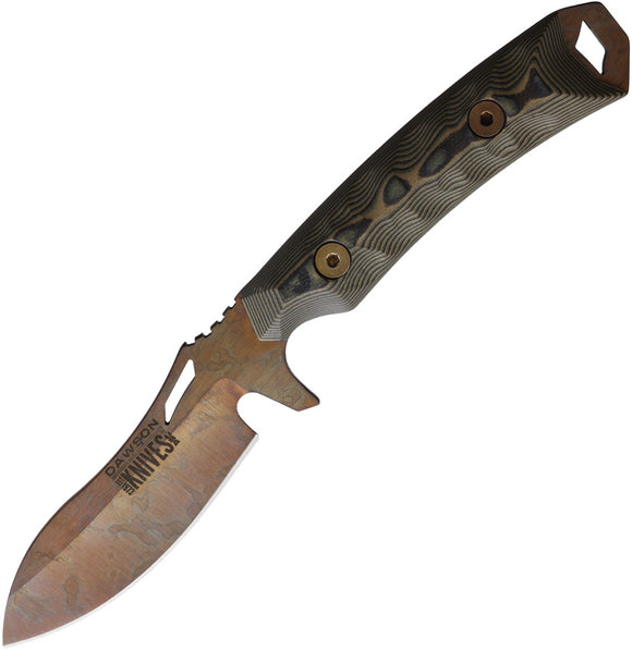 Dawson Knives Harvester Ultrex Camo G10 MagnaCut Arizona Copper Fixed Blade Knife 15879