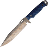 Dawson Knives Marauder XL Blue & Black G10 Monsoon MagnaCut Fixed Blade Knife 16388