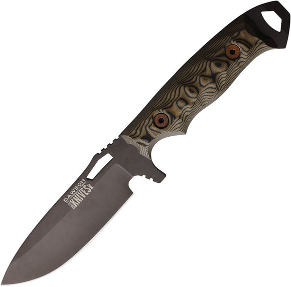 Dawson Knives Nomad Ultrex Camo G10 MagnaCut Apocalypse Black Fixed Blade Knife 16351