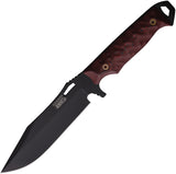 Dawson Knives Marauder Black & Red G10 Stealth Black MagnaCut Fixed Blade Knife 16586