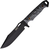 Dawson Knives Marauder Black & White G10 Stealth Black MagnaCut Fixed Blade Knife 16593
