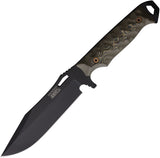 Dawson Knives Marauder Ultrex Camo G10 Stealth Black MagnaCut Fixed Blade Knife 16616