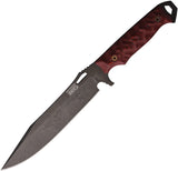 Dawson Knives Marauder XL Red & Black G10 Midnight MagnaCut Fixed Blade Knife 16661