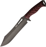 Dawson Knives Dominion Black & Red G10 Midnight MagnaCut Fixed Blade Knife 47599