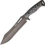 Dawson Knives Dominion Black & White G10 Midnight MagnaCut Fixed Blade Knife 47612
