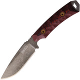 Dawson Knives Contractor Black & Red G10 Monsoon MagnaCut Fixed Blade Knife 47773