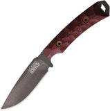 Dawson Knives Contractor Black & Red G10 Midnight MagnaCut Fixed Blade Knife 47995