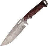 Dawson Knives Summit Black & Red G10 Monsoon MagnaCut Fixed Blade Knife 48039