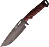Dawson Knives Summit Black & Red G10 Midnight MagnaCut Fixed Blade Knife 59985