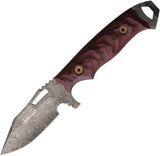 Dawson Knives Steadfast Black & Red G10 Monsoon MagnaCut Fixed Blade Knife 60424