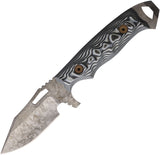 Dawson Knives Steadfast Black & White G10 Monsoon MagnaCut Fixed Blade Knife 60585