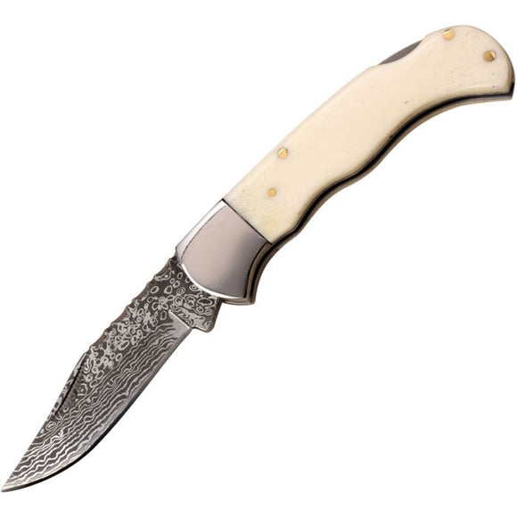 Elk Ridge Lockback White Bone White Bone Folding 3Cr13 Pocket Knife 956WB