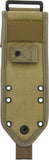 ESEE Fixed Blade Knife Model 5 Condura MOLLE Back Khaki Belt Loops Sheath 42MBK
