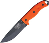 ESEE Model 5 Survival Escape Evasion Fixed Black Blade Orange Handle Knife 5POR
