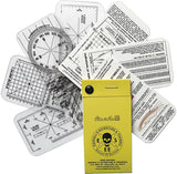 ESEE Set of 7 Instruction White Compass & Map Clear Overlay Training Cards CC