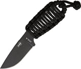 ESEE Izula Black One Piece Fixed Blade Paracord Wrapped Handle + Sheath IBPC
