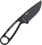 ESEE Izula 6.25" Signature Model Black Fixed Blade Skeletonized Handle Knife IBS