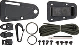 ESEE Izula Dark Earth Fixed Drop Pt Blade Handle Knife w/ Kit & Sheath IDEKIT