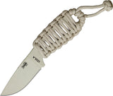 ESEE Izula Desert Tan Paracord 1095HC Steel One Piece Fixed Knife with Sheath IDTPC