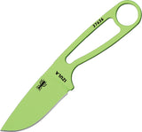 ESEE Izula 6.25" Venom Green Fixed Blade Skeletonized Handle Knife + Kit IZVGKIT