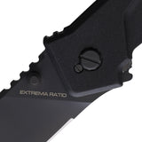 Extrema Ratio MF1 Linerlock Black Ruvido Aluminum Folding N690 Knife 0134RVB