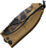 Extrema Ratio RAO Desert Warfare Tan Aluminum Folding Bohler N690 Knife 0141DW